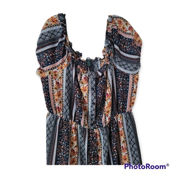 Rue 21 Plus Multicolor Print High Low Dress Size 4XL - Picture 4 of 5